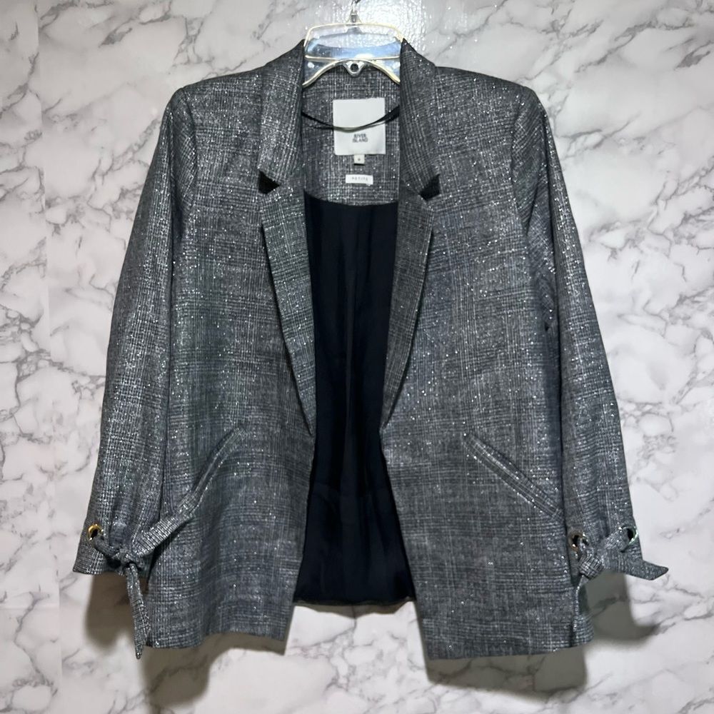 River Island Petite Grey Blazer UK 6 / EUR 32